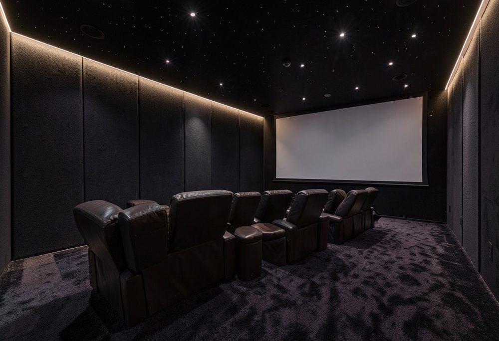 Home theater full-room isolation project in Hoboken, NJ