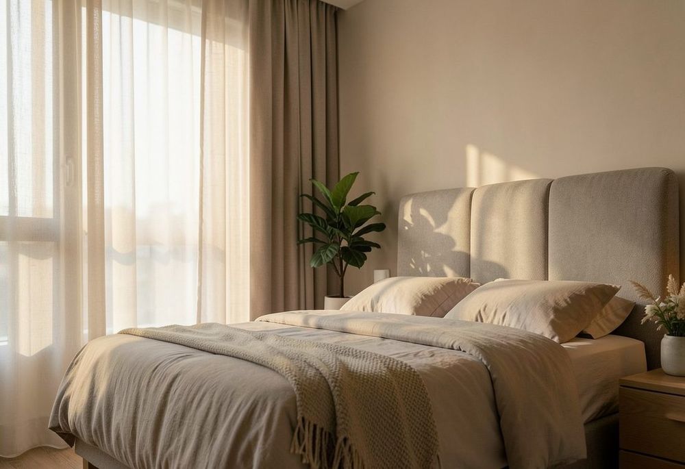 Residential soundproofing in a quiet modern home interior