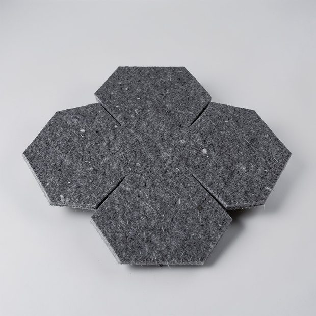 Hexagon Felt Tile, custom acoustic panel design
